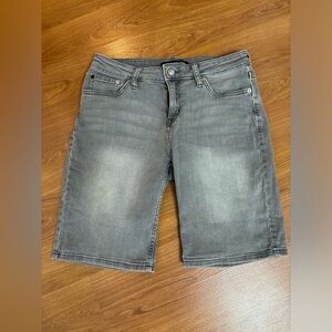 CALVEIN KLEIN Black Faded Jean Shorts
